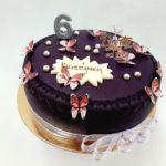 Motylkovy fialovy dort